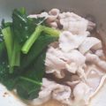 ♡こもれび♡'s cooksnap of when they made 豚々ホウレンソウ.