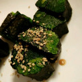 りぃりぃたん♪'s cooksnap of when they made ほうれん草のお浸し《のり巻き風》.