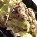 no1642's cooksnap of when they made 鯖缶キャベツぽん酢.