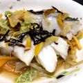 Amerixx's cooksnap of when they made 白身魚のゆず昆布レンジ蒸し.