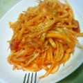 kaonon's cooksnap of when they made ♡休日ランチ③簡単うどんナポリ.
