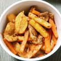 ビギナーマン's cooksnap of when they made 豚肉ポテト人参のオーロラソース炒め.