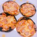あずき312's cooksnap of when they made ピザ（余った餃子の皮で）.