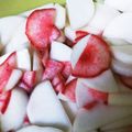 ちゃーん♪'s cooksnap of when they made 色鮮やか☆紅芯大根の甘酢漬け.