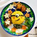kami____ii's cooksnap of when they made ミニオン♪１歳のお誕生日プレート☆.