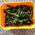 ばやし's cooksnap of when they made ほうれん草レンチンして胡麻和え。.