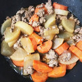ＹＫＮ４．３'s cooksnap of when they made ピリ辛大根とひき肉の煮物♪簡単.