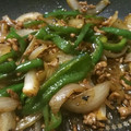 geullaha's cooksnap of when they made 簡単☆ピーマンとひき肉の炒め物.