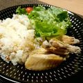 あず7225's cooksnap of when they made 塩麹さんでシンガポールチキンライス♡.