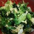 こみｯく's cooksnap of when they made ダイエットつまみWキャベツわかめサラダ.