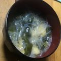 nanacocoz's cooksnap of when they made 糸こんにゃくとわかめの味噌汁.