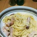 ・saori・'s cooksnap of when they made 牛乳で作るカルボナーラ.