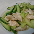 にゃんがす's cooksnap of when they made ❀ささ身と胡瓜の塩麹炒め❀　.