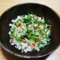 momo634's cooksnap of when they made 絶対美味しい セリの混ぜご飯.