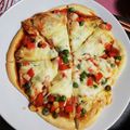 ひさとん's cooksnap of when they made 簡単！手作りピザ。生地はサクッと薄焼き。.