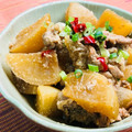 島子☆'s cooksnap of when they made 豚肉と大根の韓国風煮込み♬.