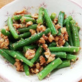 チェビス's cooksnap of when they made ちびっ子大好き！いんげんのゴマくるみ和え.
