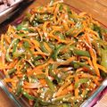 mioly's cooksnap of when they made ピーマンとにんじんのきんぴら.