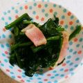 ふくふく☆'s cooksnap of when they made ほうれん草とベーコンのシンプル炒め.