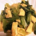 ぶっちー☆☆'s cooksnap of when they made 小松菜と油揚げの煮浸し.