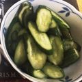 oyuking's cooksnap of when they made 黄金比率きゅうりの漬け物.