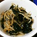 ひなたこやき's cooksnap of when they made カットわかめのもやしナムル.