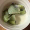 ルルルるか☆'s cooksnap of when they made ヘルシーで美味☆簡単キウィの豆乳かけ.
