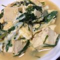 ＊chi〜ko＊'s cooksnap of when they made 糖質カット、 ニラ入り肉豆腐の卵とじ.