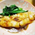 ♪YOKO's cooksnap of when they made クィーンクック☆かれいの煮付け小松菜添え.