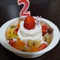 ☆rupiko☆'s cooksnap of when they made 2歳♡フルーツで華やか誕生日2段ケーキ.