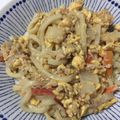 santomo☆'s cooksnap of when they made 激うま！！医大生のツナ納豆焼きうどん.