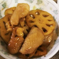 さや131's cooksnap of when they made ・。♫余った鶏皮でれんこんの甘辛炒め♫。.