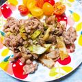 ﾁｲﾁｬﾝﾏﾏ's cooksnap of when they made 豚肉のゴマドレ炒め♪.