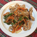 tikariri's cooksnap of when they made 豚コマとピーマンの炒め物(お弁当用です).