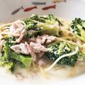 にのぷ's cooksnap of when they made ブロッコリーとシーチキンのクリームパスタ.