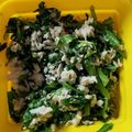クックRL4FOO☆'s cooksnap of when they made 春菊とサラダチキンの和え物.