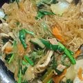 muku＆maru's cooksnap of when they made ☆豚バラチャプチェ☆（春雨の韓国炒め）☆.