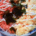 piyochako's cooksnap of when they made 鮭マヨたま丼～.