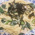 よてぃよてぃママ's cooksnap of when they made 冷製ホウレン草とベーコンの和風スパゲティ.