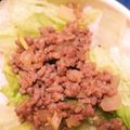 てとりすさん's cooksnap of when they made サッと作れる！ひき肉レタス丼.