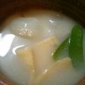 ねこはがき's cooksnap of when they made 寒い日に♪美味♪酒粕クリームで蕪の味噌汁.