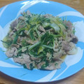 クック8D0BQL☆'s cooksnap of when they made 水菜と青ねぎの炒め物.