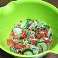 ぽっちゃりおばちゃん's cooksnap of when they made 簡単！きゅうりとツナとトマトのサラダ！.