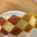ネギがお好き's cooksnap of when they made りんごの飾り切り☆アーガイル風.