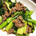 birdlover☆'s cooksnap of when they made 本格的な牛肉と青菜のオイスターソース炒め.