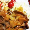 キャラメグ♪'s cooksnap of when they made りんごと豚肉の生姜焼き.