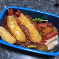 キャロライン藤元's cooksnap of when they made キャラ弁☆そっくりエビフライおにぎり弁当.