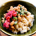 azbjbn's cooksnap of when they made 納豆の梅、しそ和え.