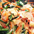 さと0122's cooksnap of when they made ほうれん草とカニカマ・卵の炒め物.