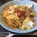 にむばすしゅたーぜん's cooksnap of when they made キャベツとウインナーのパスタ.